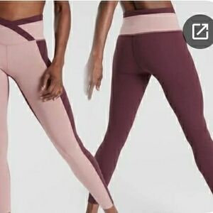 Athleta Two-Tone High-Waisted Leggings